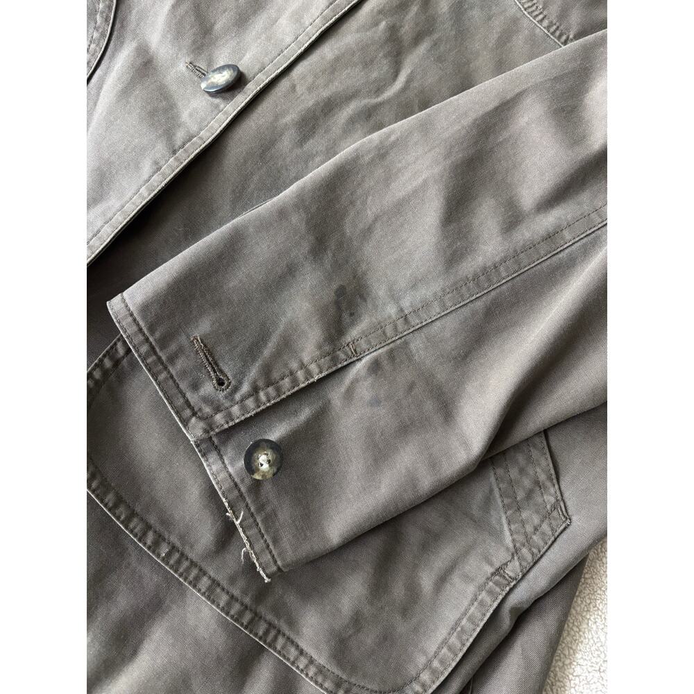 Vintage LL Bean Barn Chore Coat Large Army Green - Picture 6 of 11